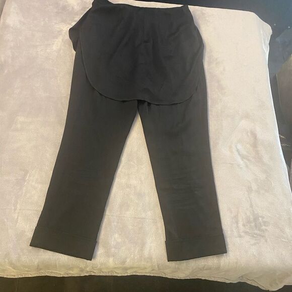 Hellessy Kooning satin trousers with shirttail overlay, size 10 - Picture 8 of 11